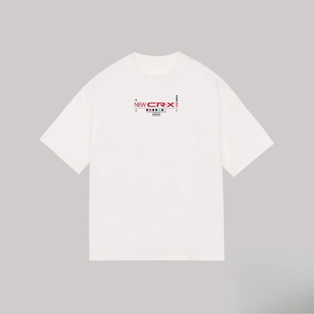 Honda Men's and Women's T-shirt Summer Cotton Tee Honda Vintage JDM Short-sleeved Spring and Autumn Motorcycle Cycling Top