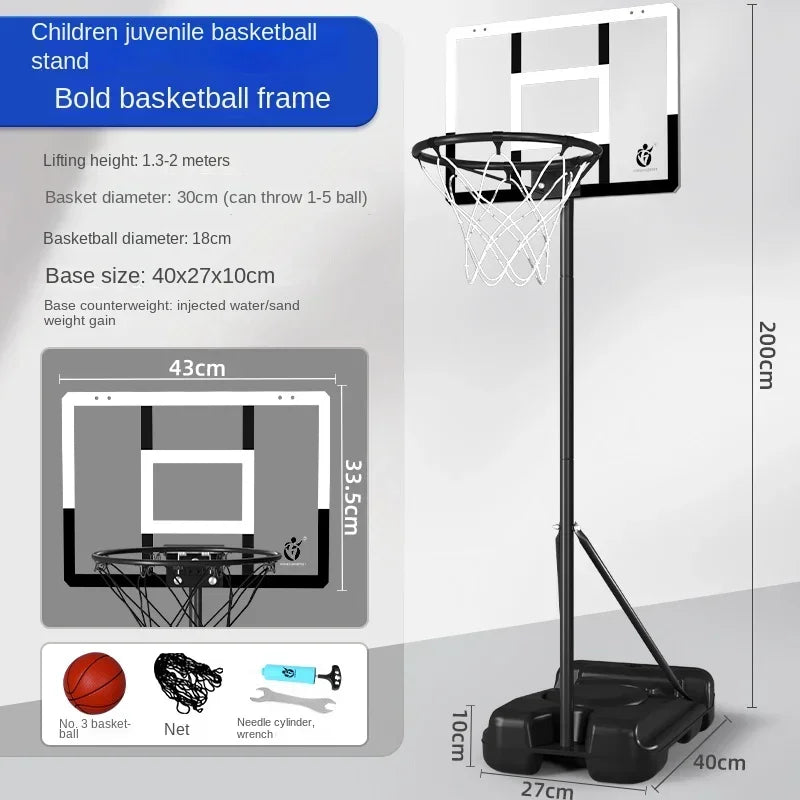 Basketball stand Lifting shot frame Ball basket Kindergarten ball boys Indoor and outdoor household