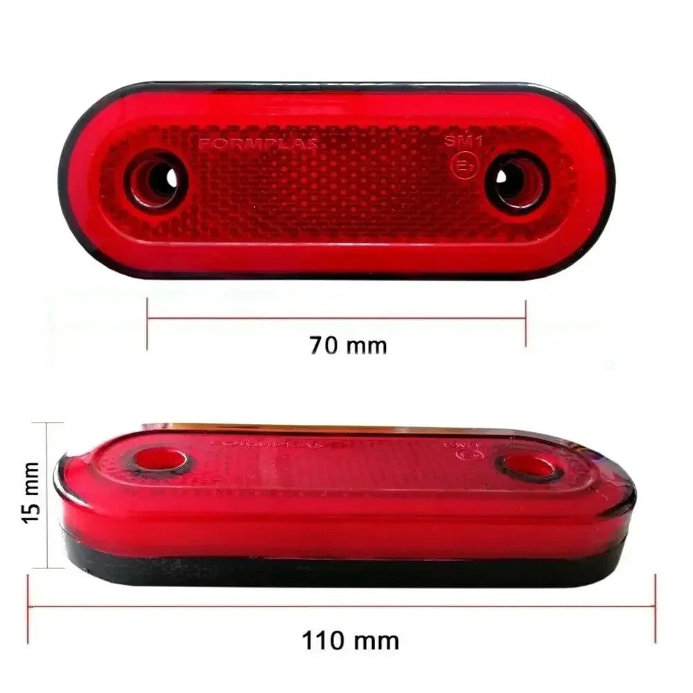 LED Side Marker Light 12V 24V Truck Clearance Lamp Tail Light Trailer Tractor Lorry Warning Parking Lamp