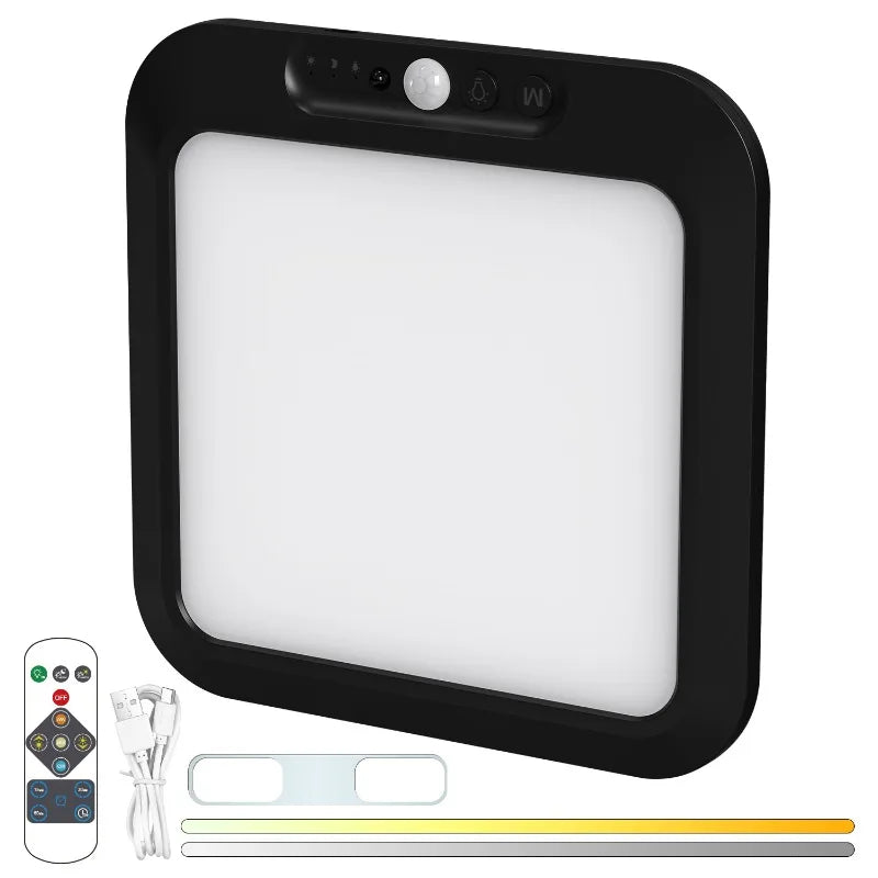 LED Motion Sensor Ceiling Light Ultra Thin Automatic Infrared Detection for Hallway Stairs Corridor Entryway Home