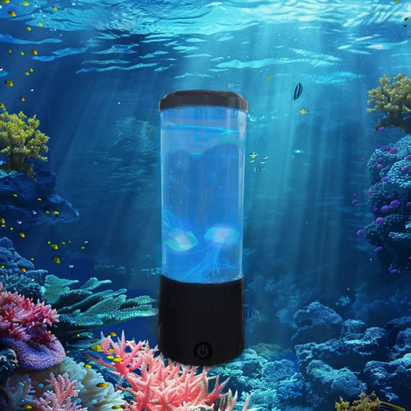 Jellyfish Lava Lamp, Aquarium Ocean Night Lights，7Colors LED Jellyfish Mood Lights With For Home Bedroom Desktop Decoration Gift