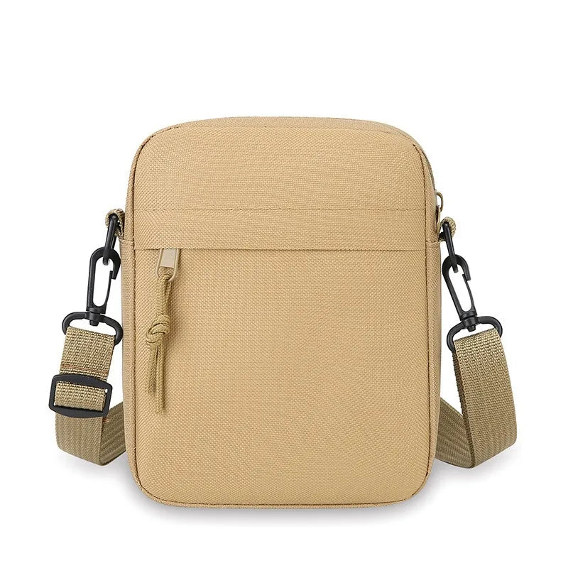 Men's and Women's Single-shoulder Bags Crossbody Bags Solid-colored Single-shoulder Small Bags Lightweight Mobile Phone Bags NEW