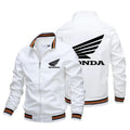 Honda Logo Men's Motorcycles, Honda Jackets, Motorcycle Racing Team Custom Pilot Jackets, Oversized Windbreakers, Men's Clothing