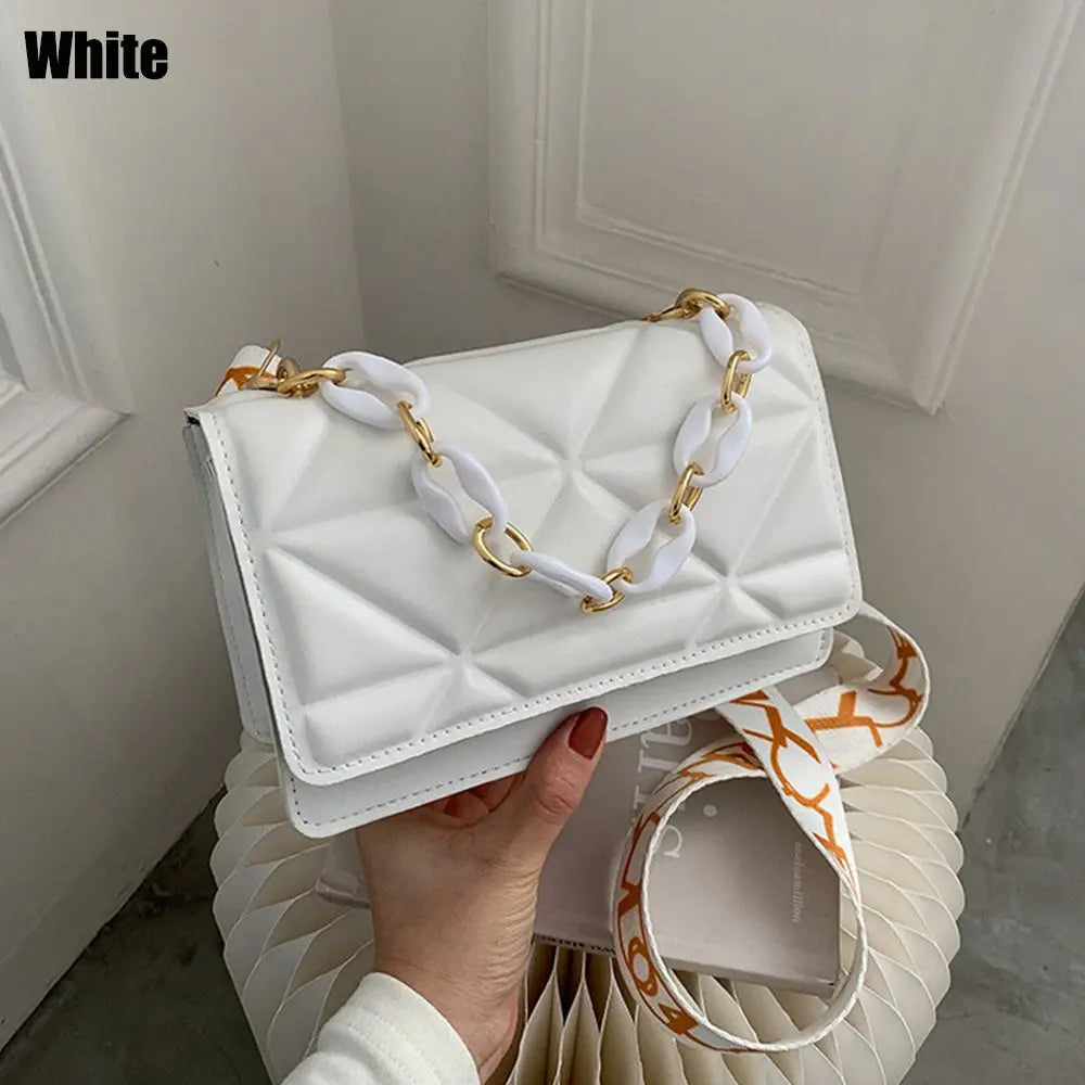 Large Capacity Shoulder Bag Women Female Fashion Casual Handbags PU Leather Crossobdy Clutch Flap Bag Streetwear Accessory