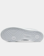 Nike Air Force 1 '07 Triple White – outsole view showing rubber cupsole traction pattern