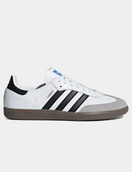 Adidas Women's Samba OG White Black – lateral side profile view