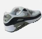Nike Air Max 90 PF Grey White – front toe box view showing mesh upper and Nike Air Max branding