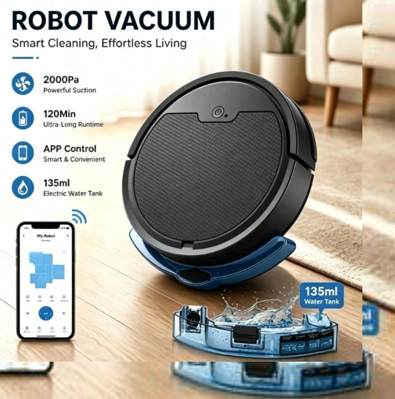 Robot Vacuum - Side view
